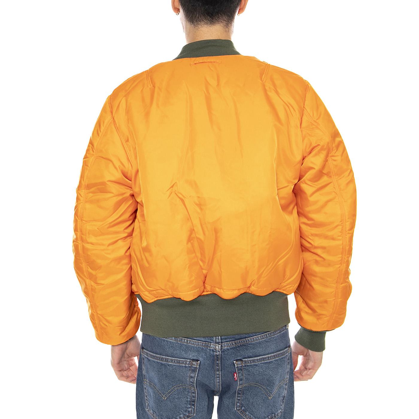 MA-1 Sage Green Jacket -- Giacca Reversibile Uomo Verde Salvia F100101 1 ALPHA INDUSTRIES 