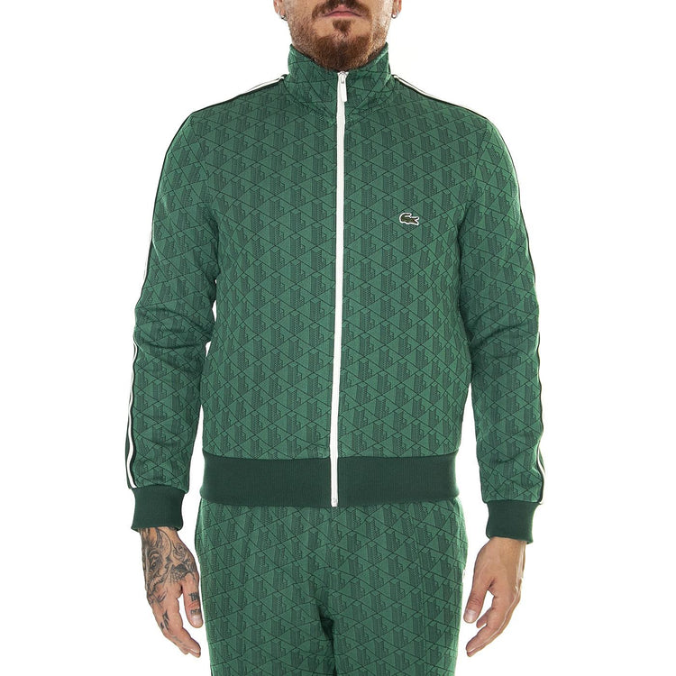 Sweatshirt SH1368-QIJ Green - Felpa con Zip Uomo Verde SH1368-QIJ  LACOSTE 