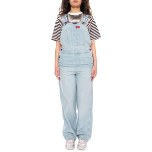 Loose Denim Bib W Fog Blue - Salopette Donna Denim Jeans Blu DK0A88EC 0FE1 DICKIES 
