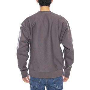 American Script Sweat Porphyry - Felpa Girocollo Uomo Grigia I025475.33CXX  CARHARTT WIP 