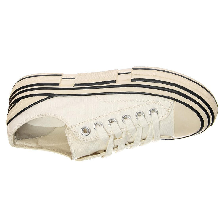 Endorphine Canvas - Scarpe Stringate Profilo Basso Donna Bianche JCSJCD037103-WHT  JEFFREY CAMPBELL 