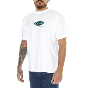 Obey Int. Heavy Weight Classic Box Tee White - Maglietta Girocollo Uomo Bianca 166913554-WHT  OBEY 