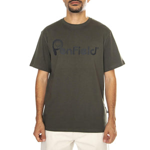 Penfield Bear Chest Print T-Shirt Forest Night - Maglietta Girocollo Uomo Verde PFD0298-407  PENFIELD 