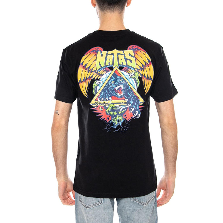 Natas SC Panther Black - Maglietta Girocollo Uomo Nera SCA-TEE-12795 Black SANTA CRUZ 