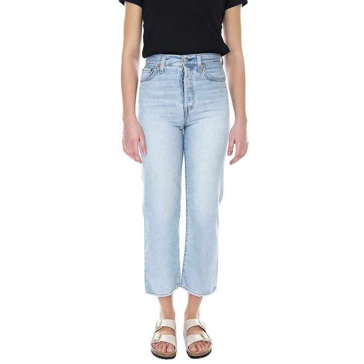 W Ribcage Straight - Denim Jeans Donna Blu 72693-0055  LEVIS 