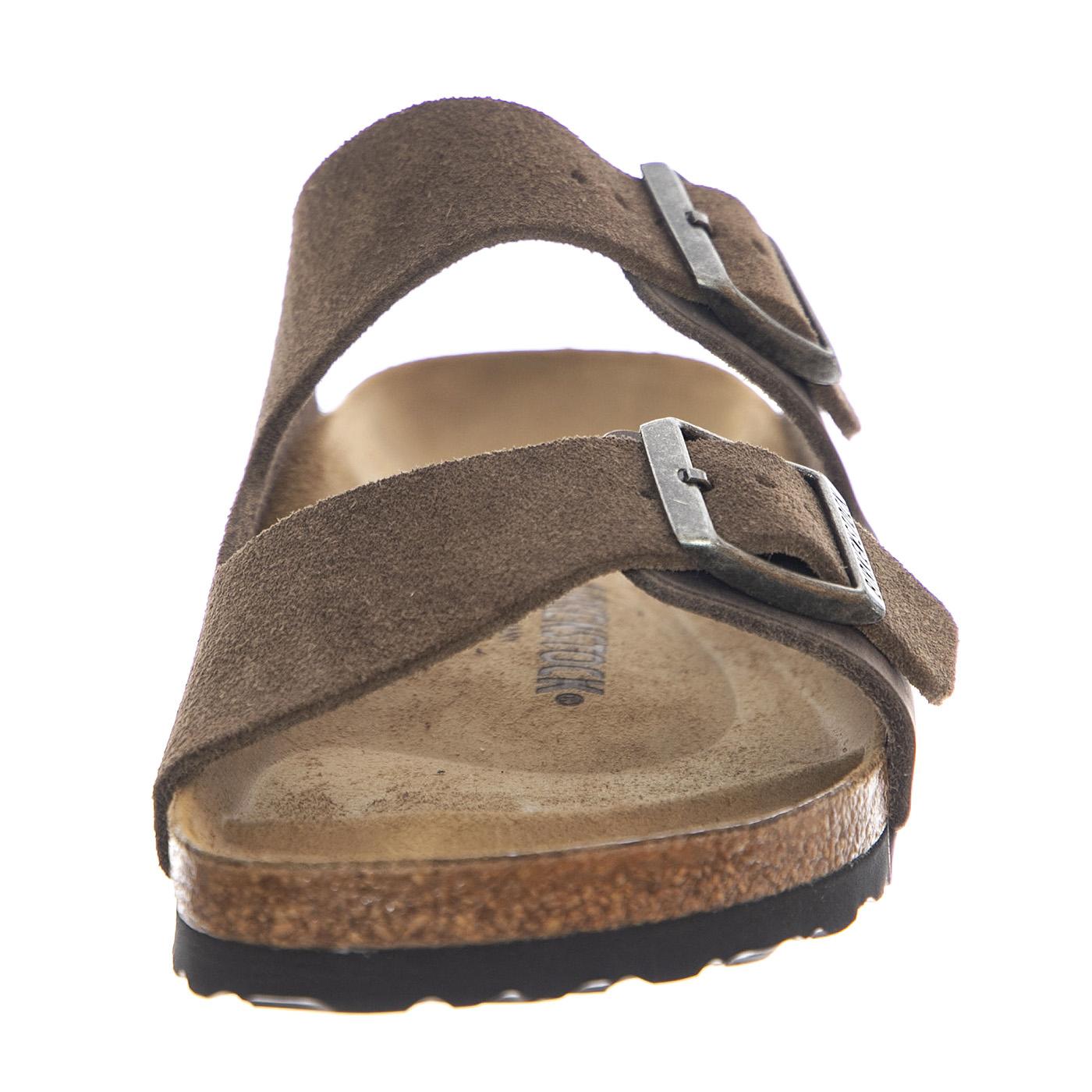 Arizona concrete gray, Suede Leather/Oiled - Sandali Uomo / Donna Grigi 1029167  BIRKENSTOCK 
