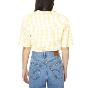 Tie Resort Shirt Pale Banana Yellow - Camicia Maniche Corte Donna Gialla W5Q45PY3  WRANGLER 