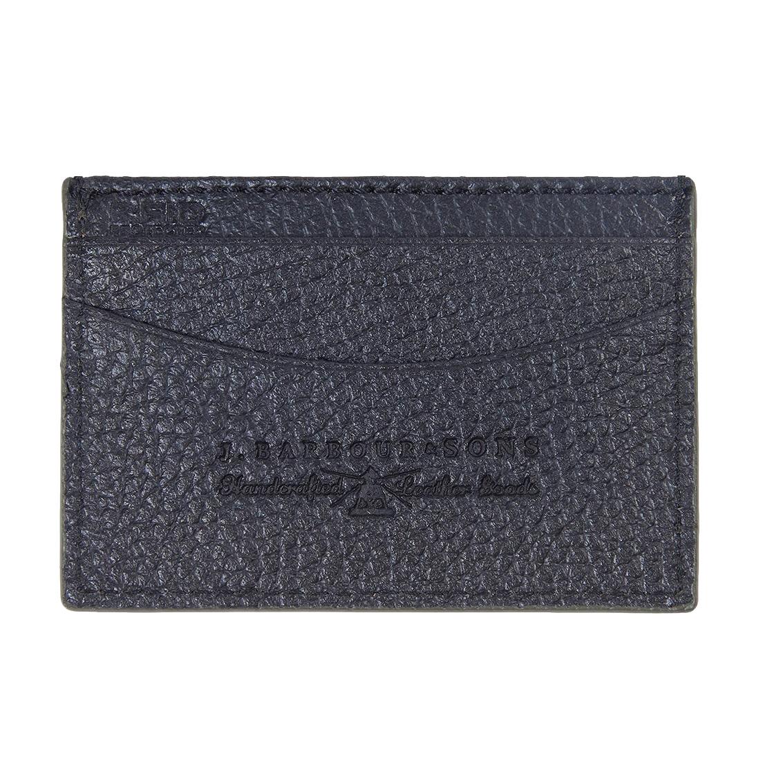 Grain Leather Card Holder Black - Portacarte Nero 222MMLG0020-BK11  BARBOUR 