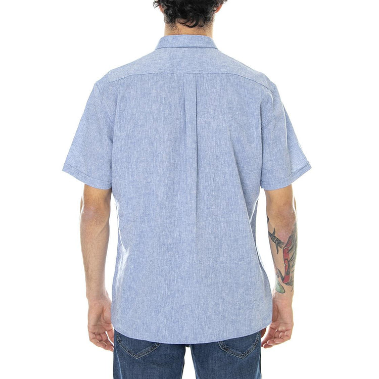 Nelson - Camicia Maniche Corte Uomo Blu MSH5093-BL33-SS22  BARBOUR 