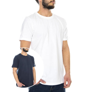 Standard T-Shirt - White / Blue - Maglietta Girocollo Uomo Bianca / Blu I020460.904.00.03  CARHARTT WIP 