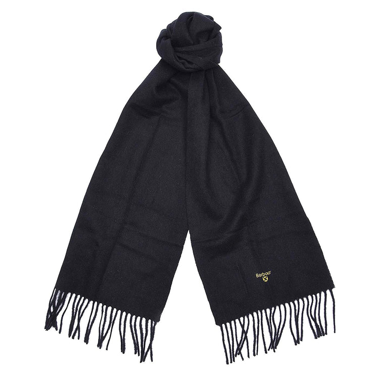 Plain Lambswool Scarf Black - Sciarpa Nera USC0008-BK11  BARBOUR 