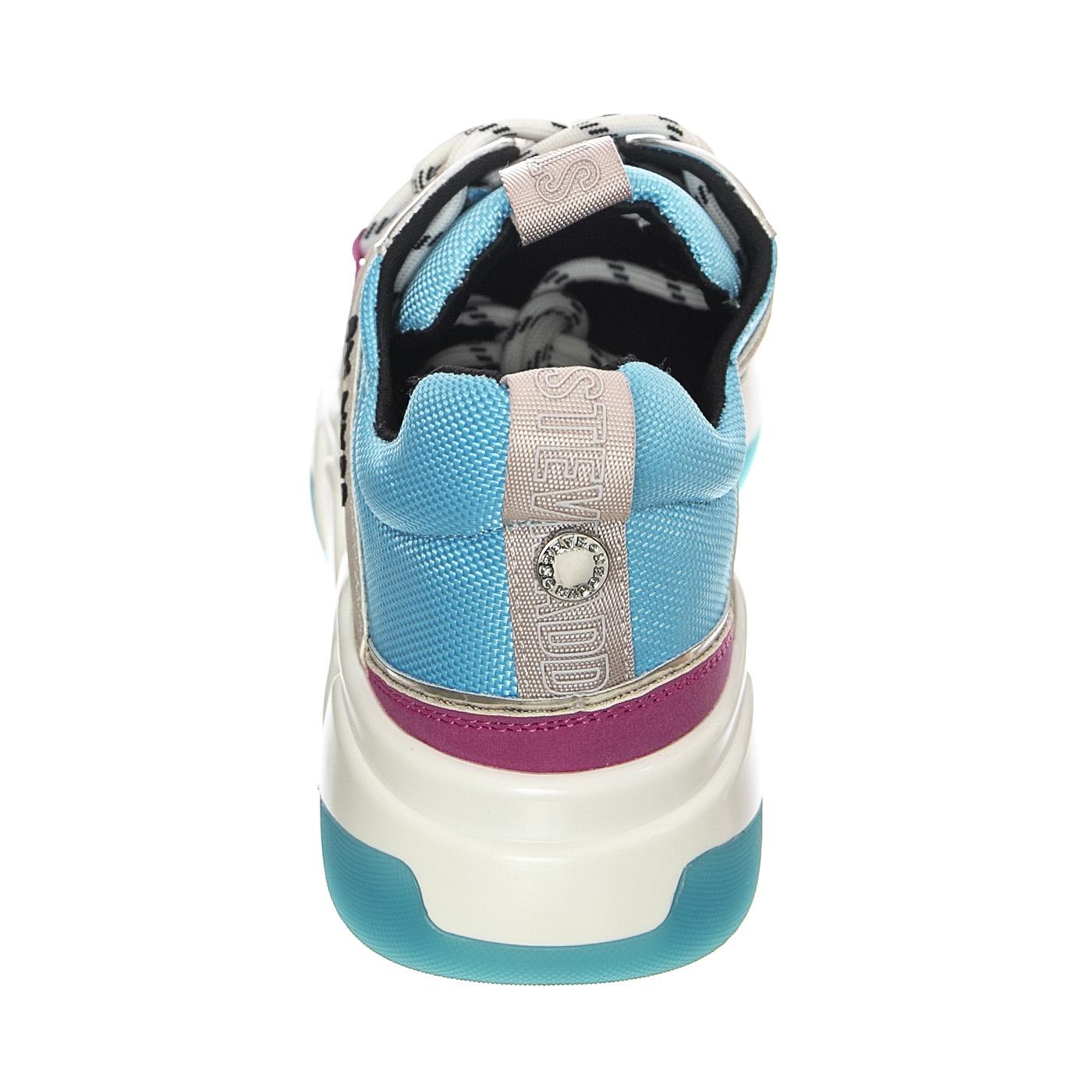 Gamegirl Grey / Blue - Scarpe Stringate Profilo Basso Donna Multicolore SMPGAMEGIRL-GRY  STEVE MADDEN 