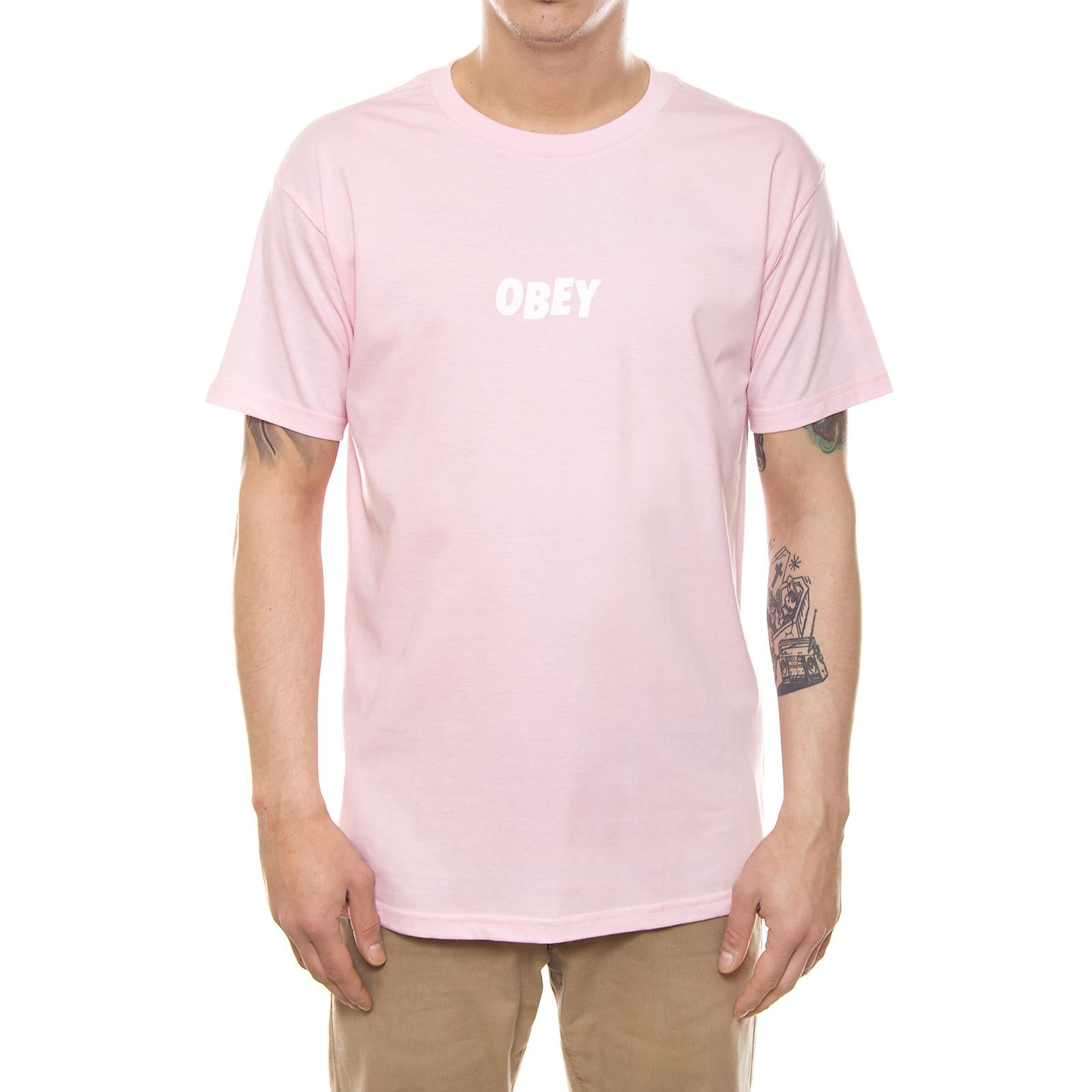 OBEY JUMBLED PREMIUM S/S TEE PINK 165361216-PIN  OBEY 