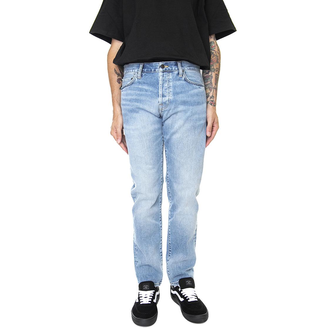 Klondike Pant Blue Light Used Wash - Pantaloni Denim Jeans Uomo Blu I029207-01WI  CARHARTT WIP 