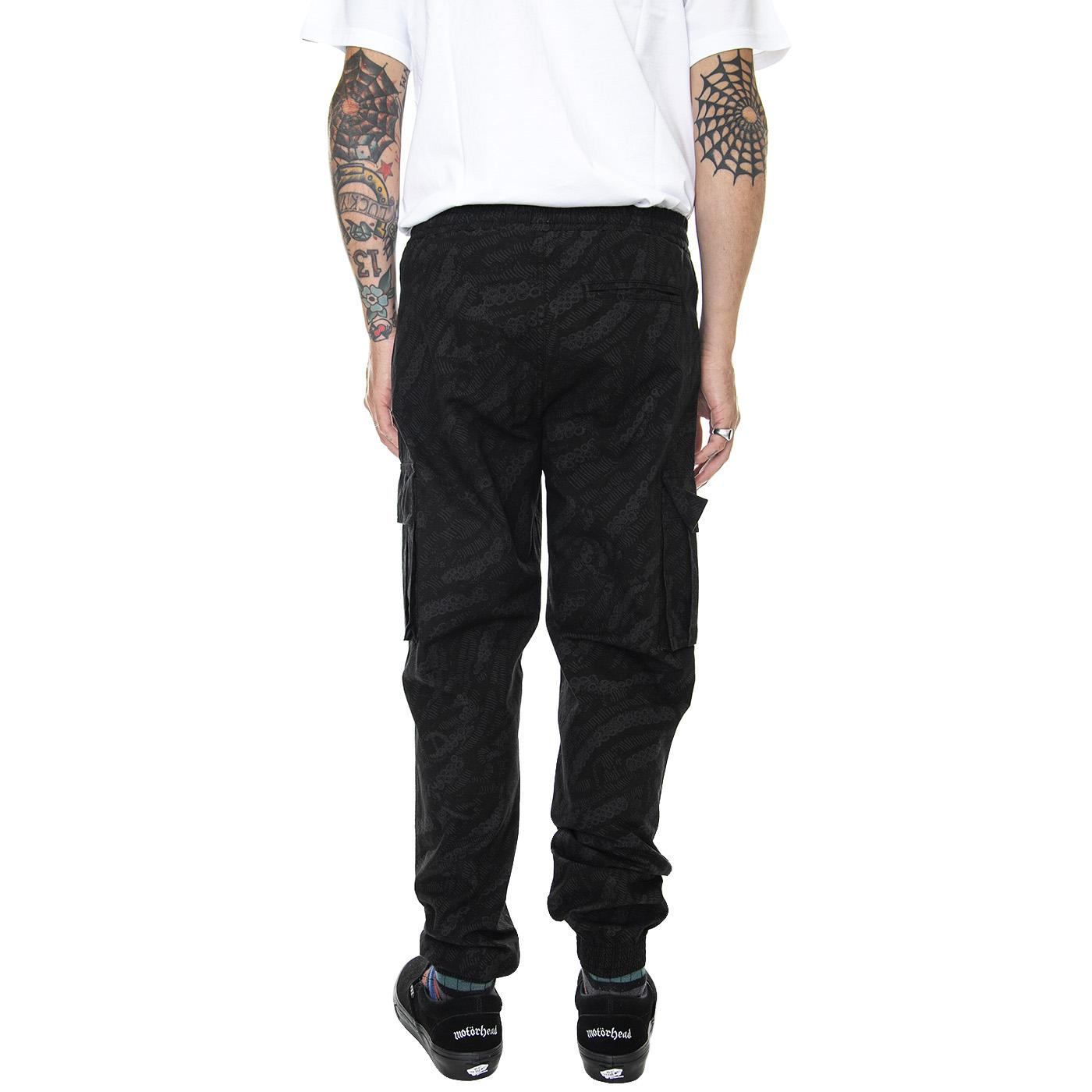 Deco Cargo Jogger Black - Pantaloni Cargo Uomo Neri 22WOCJ09-BLACK  OCTOPUS 