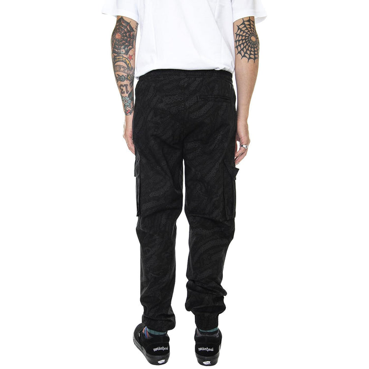 Deco Cargo Jogger Black - Pantaloni Cargo Uomo Neri 22WOCJ09-BLACK  OCTOPUS 