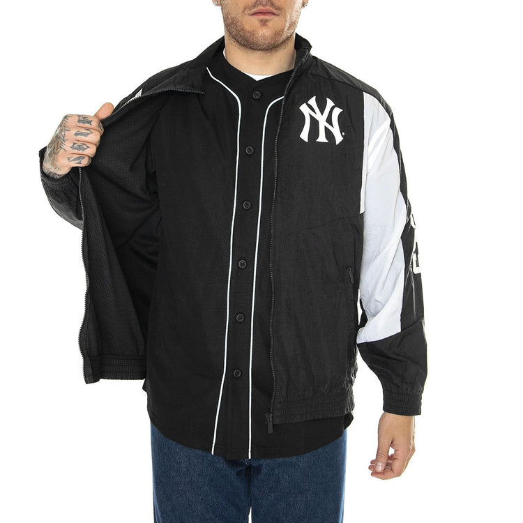 New York Yankees Woven Track Jacket black - Giacca Uomo Nera 00AR-01BU-NK-XXU . FANATICS 