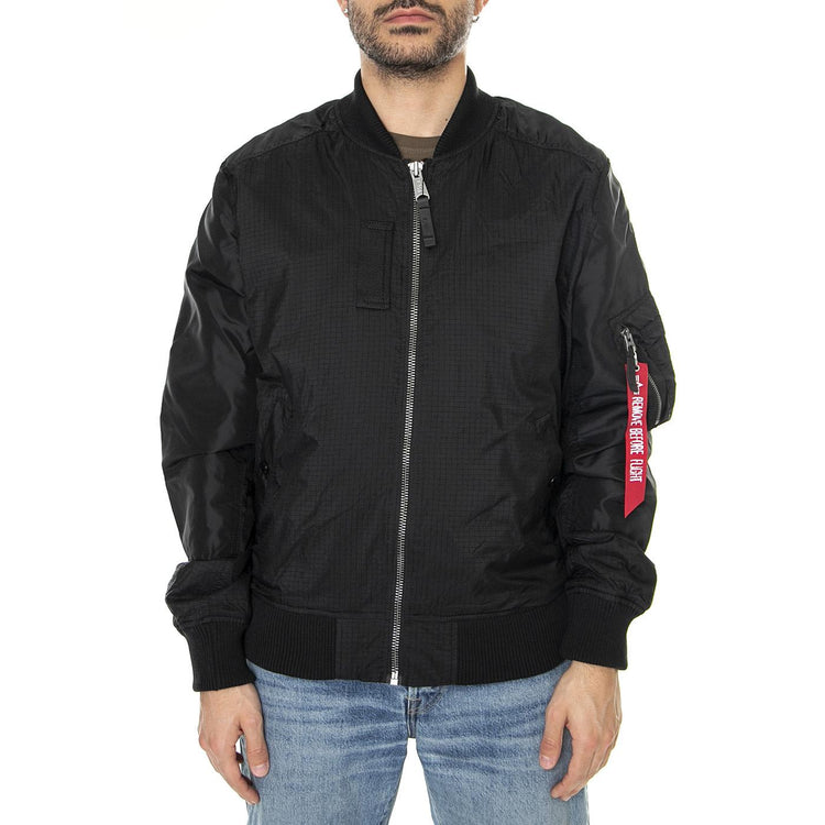 M' MA-1 TT Ripstop Black - Giacca Estiva Uomo Nera 136111-03  ALPHA INDUSTRIES 
