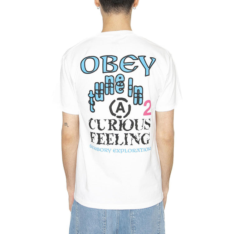 Obey Sensory Exploration Tee White - Maglietta Girocollo Uomo Bianca 165264084-WHT  OBEY 