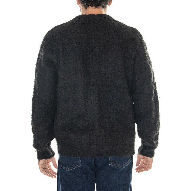 M' Patron Cardigan Black - Cardigan Uomo Nero 151010025-BLK  OBEY 