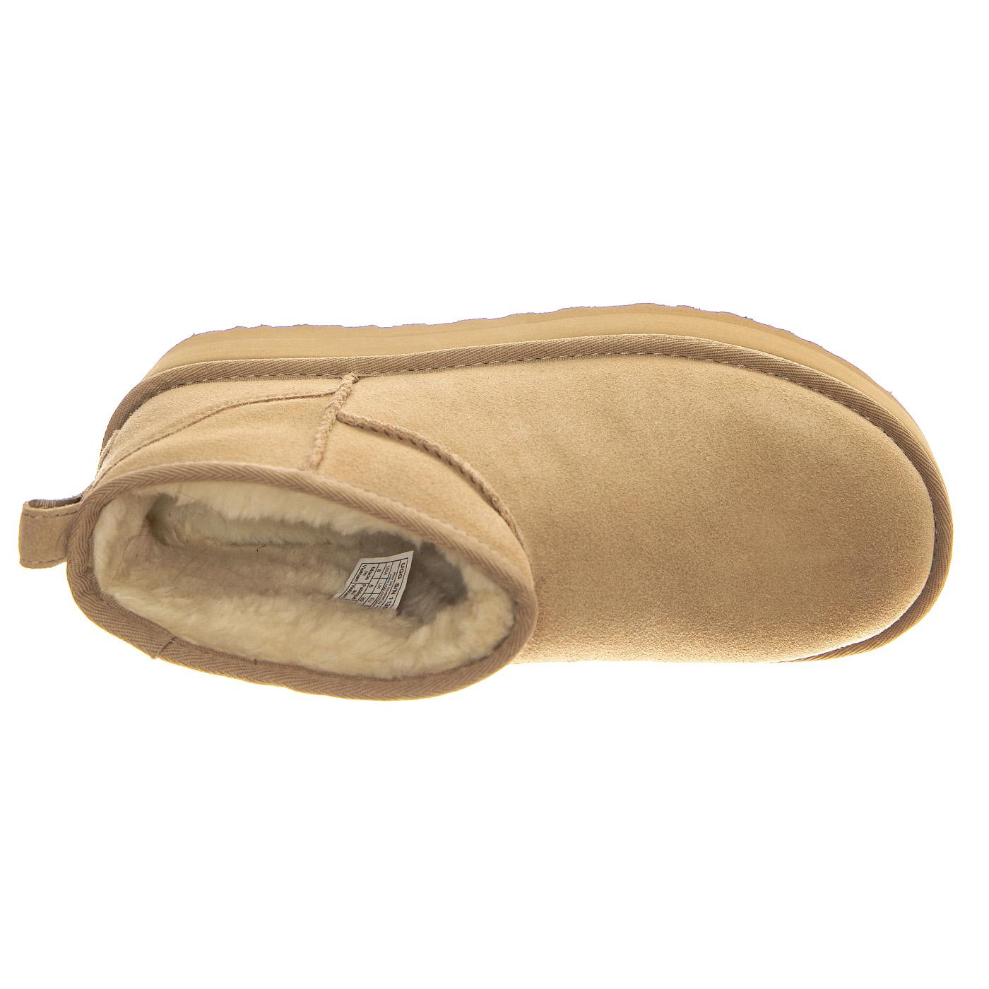 W Classic Ultra Mini Platrform - Stivaletti Donna Beige 1135092-SAN . UGG 