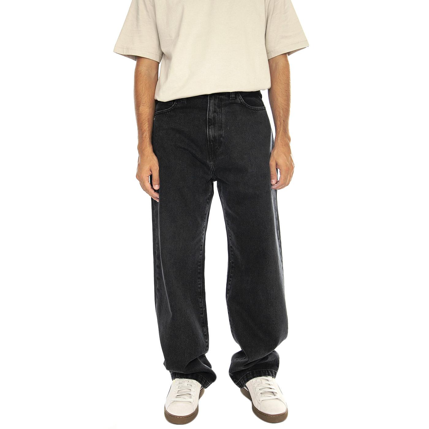 Landon Pant Black stone washed - Pantaloni Uomo Neri I030468.8906  CARHARTT WIP 