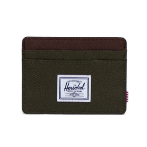Charlie Cardholder Ivy Green / Chicory Coffee - Portacarte Verde 30065-04488-OS  HERSCHEL 