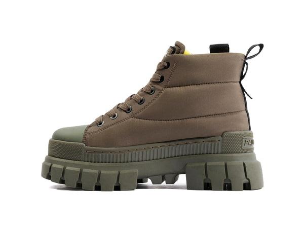 Revolt Boot Overcush Olive Night - Scarpe Stringate Profilo Alto Donna Verdi PAS98863-325-M  PALLADIUM 