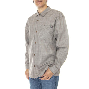 Bakerhill Shirt Dark Brown - Camicia Uomo Multicolore DK0A4Y12DBX1  DICKIES 