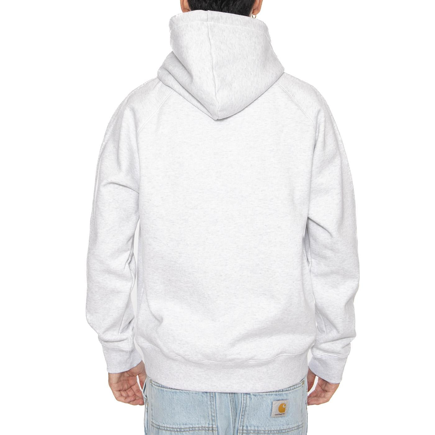 Hooded Chase Sweat Ash Heather / Grey - Felpa Uomo Grigia I033661-00J  CARHARTT WIP 