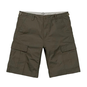 Aviation Short Cypress /rinsed - Bermuda Uomo Verdi I028245-6302  CARHARTT WIP 