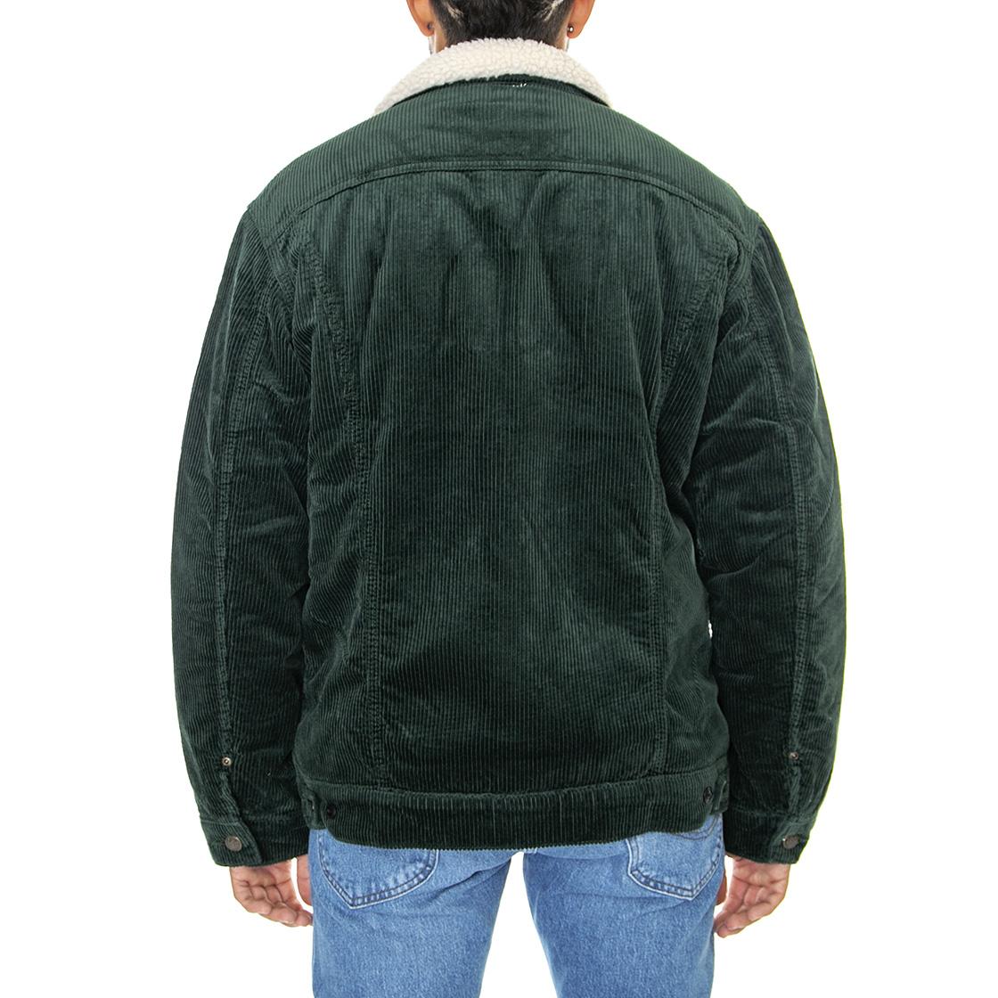 Sherpa Jacket Kelp-L87AQEIN - Giacca Invernale in Velluto Uomo Verde 112321556  LEE 