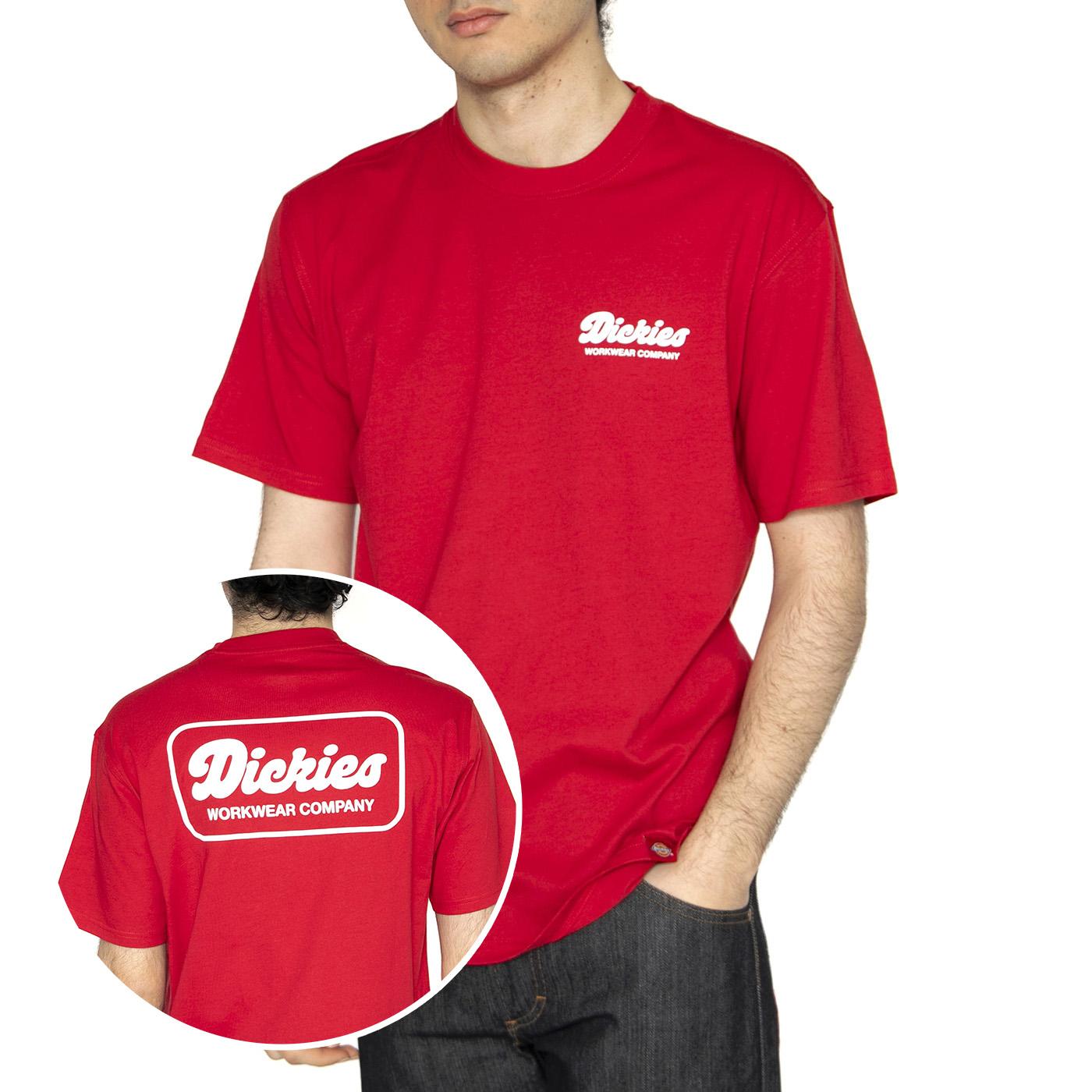 Lewiston SS Tee English Red - Maglietta Girocollo Uomo Rossa DK0A4Z8Z0ER1  DICKIES 