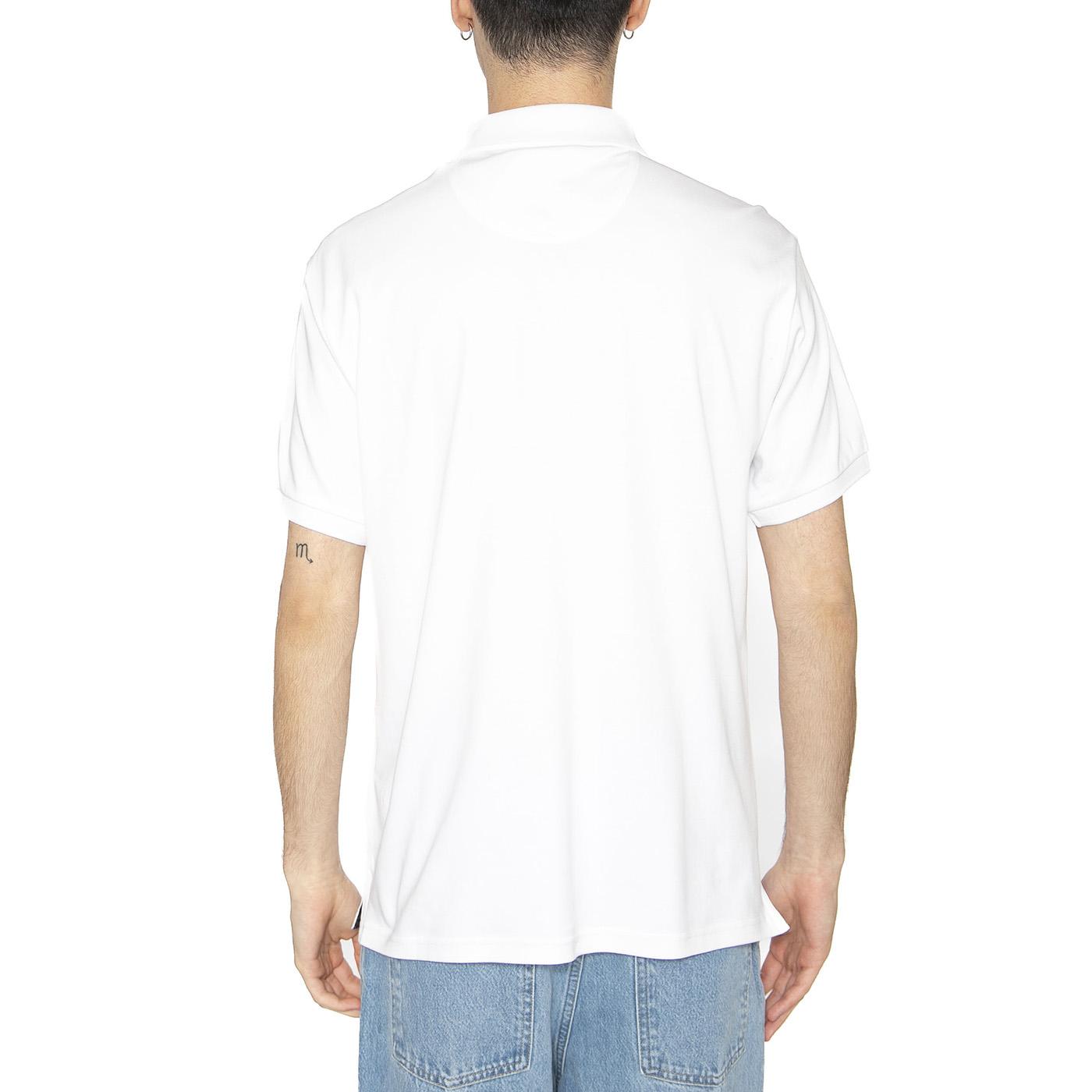 Hylton Interlock Polo Shirt White - Polo Uomo Bianca NML1445WH11  BARBOUR 