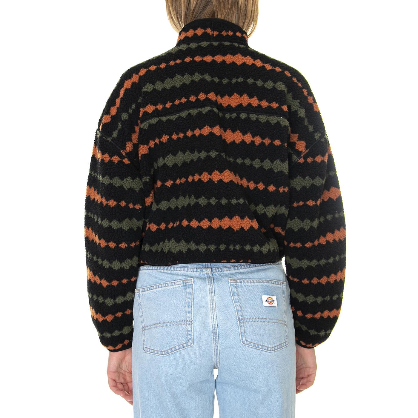 Falkville Fleece Black - Felpa con Zip Donna Nera DK0A4XYUBLK1  DICKIES 