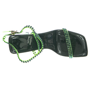 Favored Green Patent - Sandali Donna Verdi JCSR808LA-201-GRN  JEFFREY CAMPBELL 