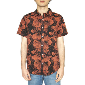 Charter Print S/S WVN - Camicia Maniche Corte Uomo Multicolore 01218-WHBTF . BRIXTON 