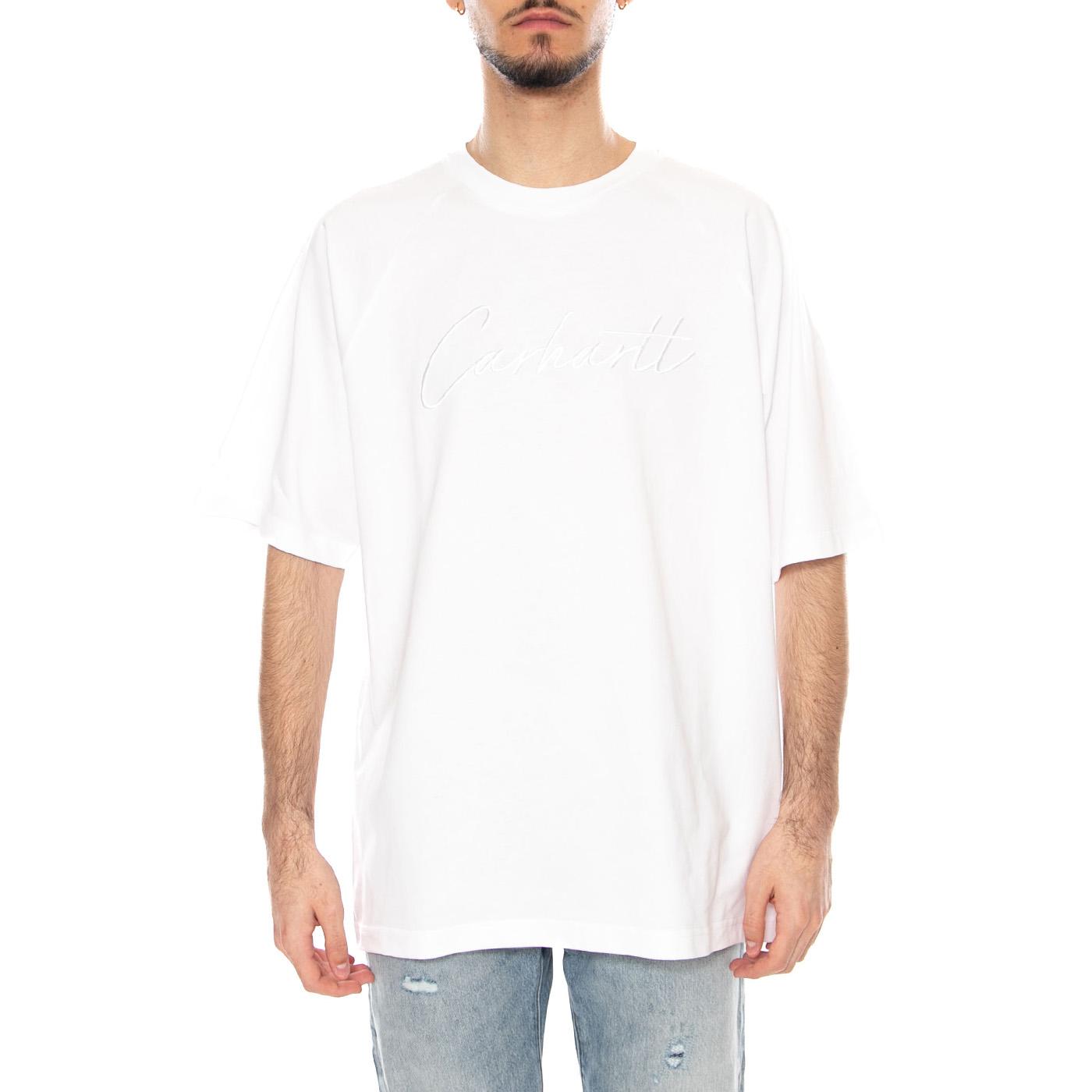 S/S Ray T-Shirt White - Maglietta Girocollo Uomo Bianca I035306.02XX . CARHARTT WIP 