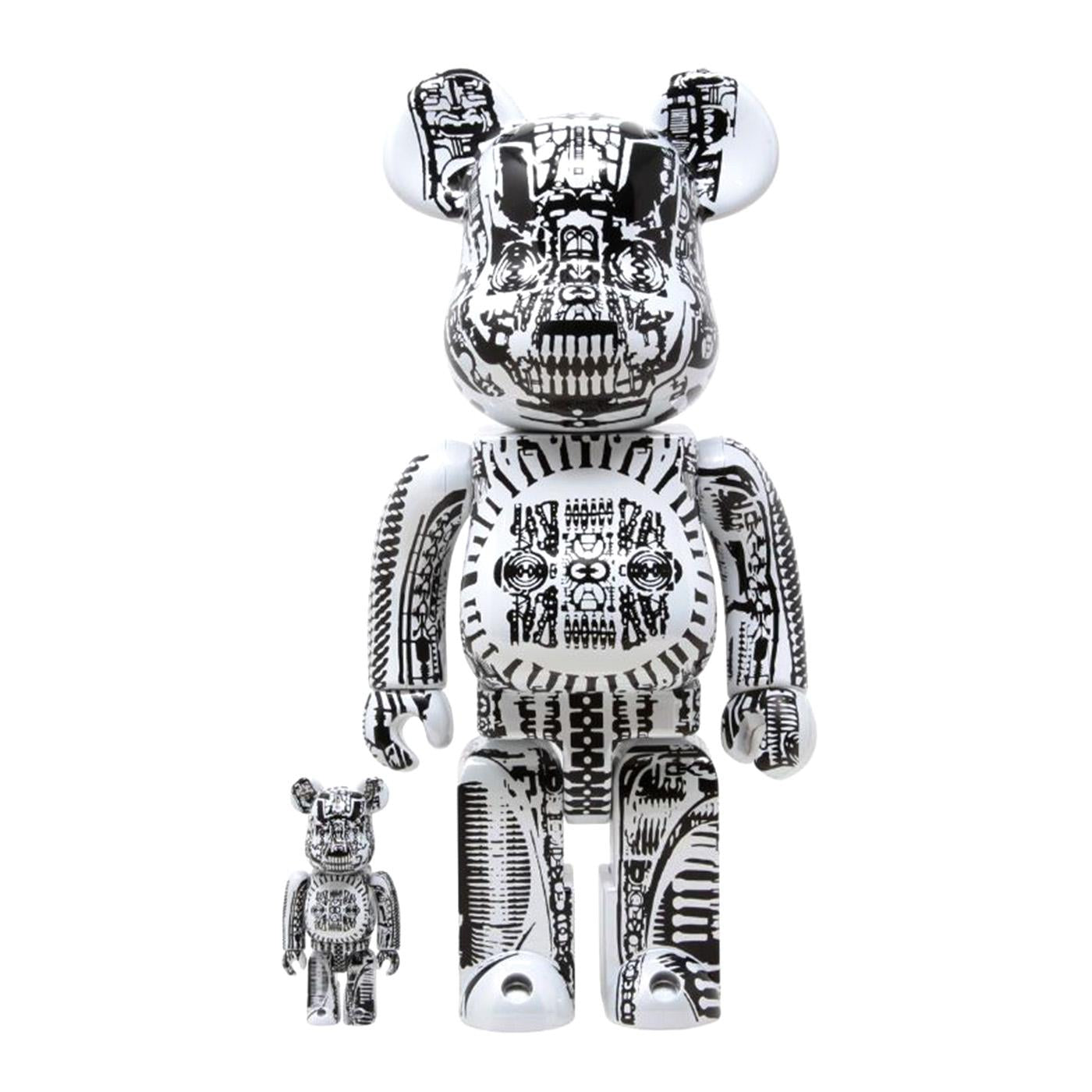 Medicom H.R. Giger Be@Rbrick White 100% & 400% - Toy Multicolore MDTGIGER1  MEDICOM TOY 