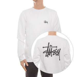BASIC STUSSY CREW WHITE 1914003-WHITE  STUSSY 