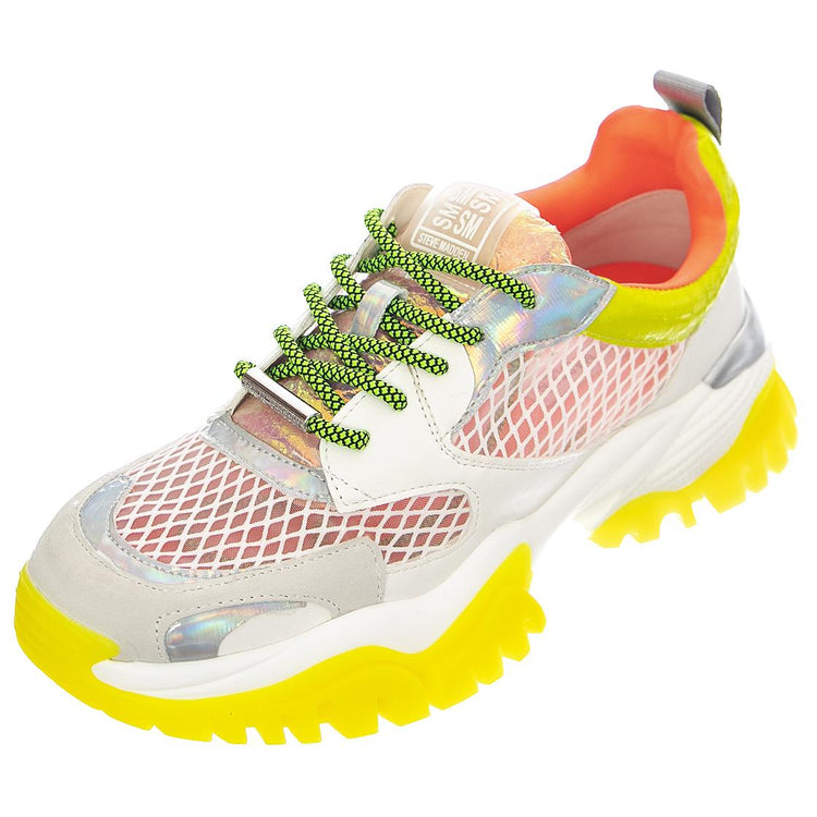 Treasures - Scarpe Stringate Profilo Basso Donna Multicolore / Gialle SMPTREASURES-YLW  STEVE MADDEN 