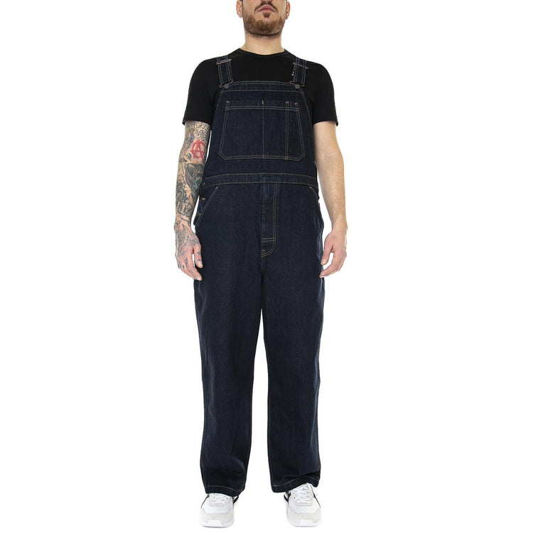 Skate Overall Rinse Dark Indigo Worn In - Salopette Denim Jeans Uomo Blu A2092-0000  LEVIS 