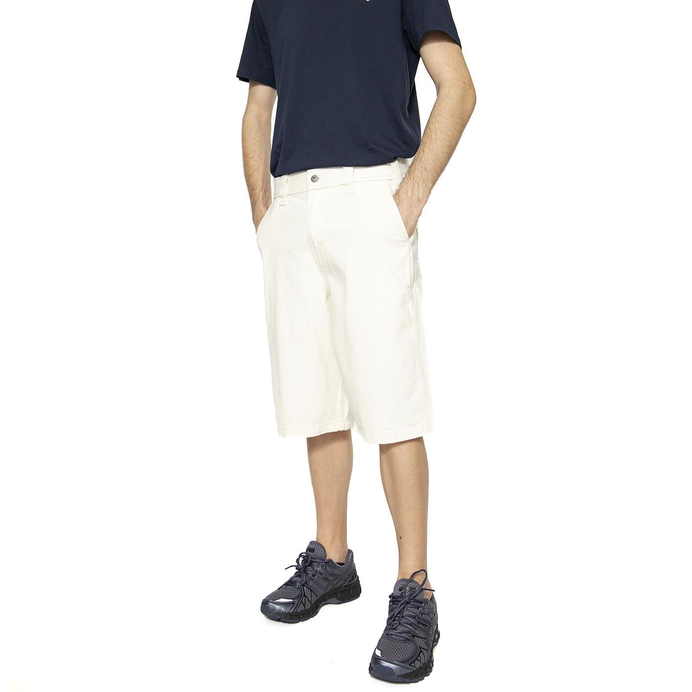 Medison Denim Short Ecru - Bermuda Denim Jeans Uomo Bianchi DK0A4YSYECR1  DICKIES 