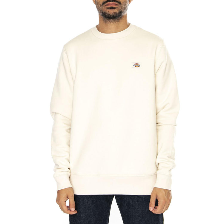 Oakport Sweatshirt Whire Cap Gray - Felpa Girocollo Uomo Bianca DK0A4XCEF901  DICKIES 