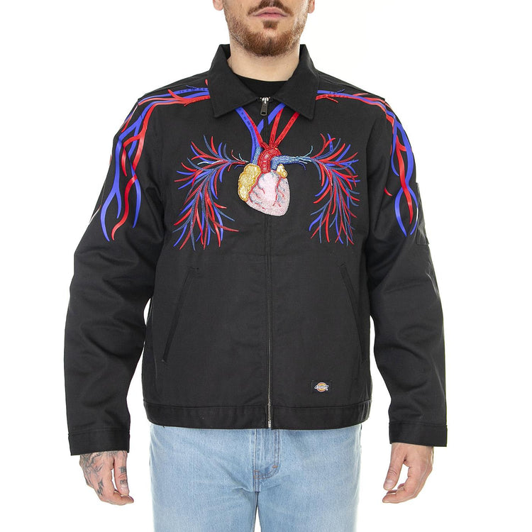 Amber Unlined Eisenhower Black - Giacca Estiva Uomo Nera DK0A4YUMBLK1  DICKIES 