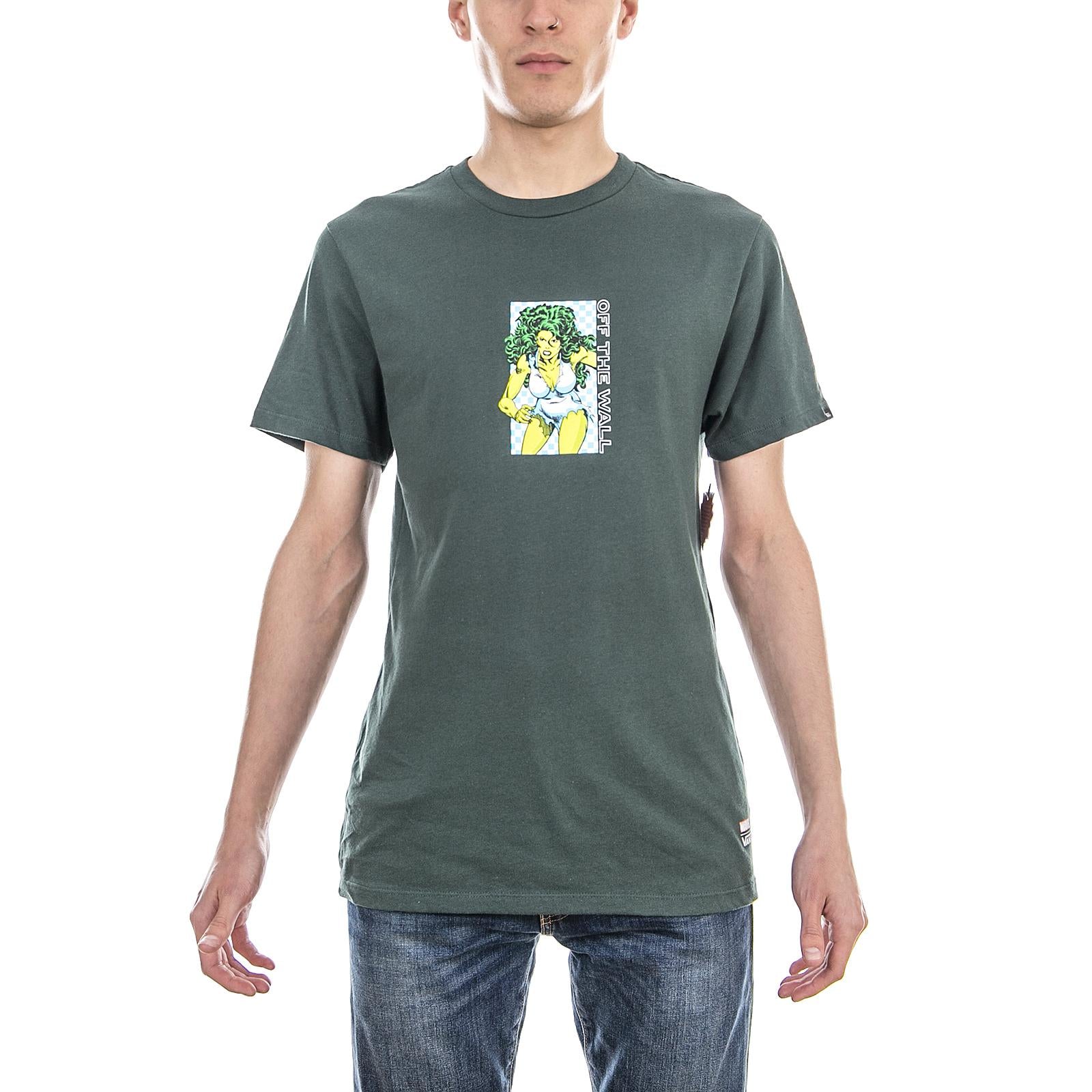 MN VANS X MARVEL SHE-HULK TEE DARKEST SPRUCE VA3HRWYDX  VANS 