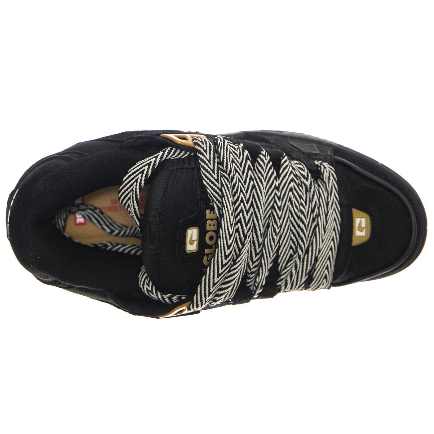 Sabre Black Prm Shoes - Scarpe Stringate Profilo Basso Uomo Nere GBSABR-20602  GLOBE 