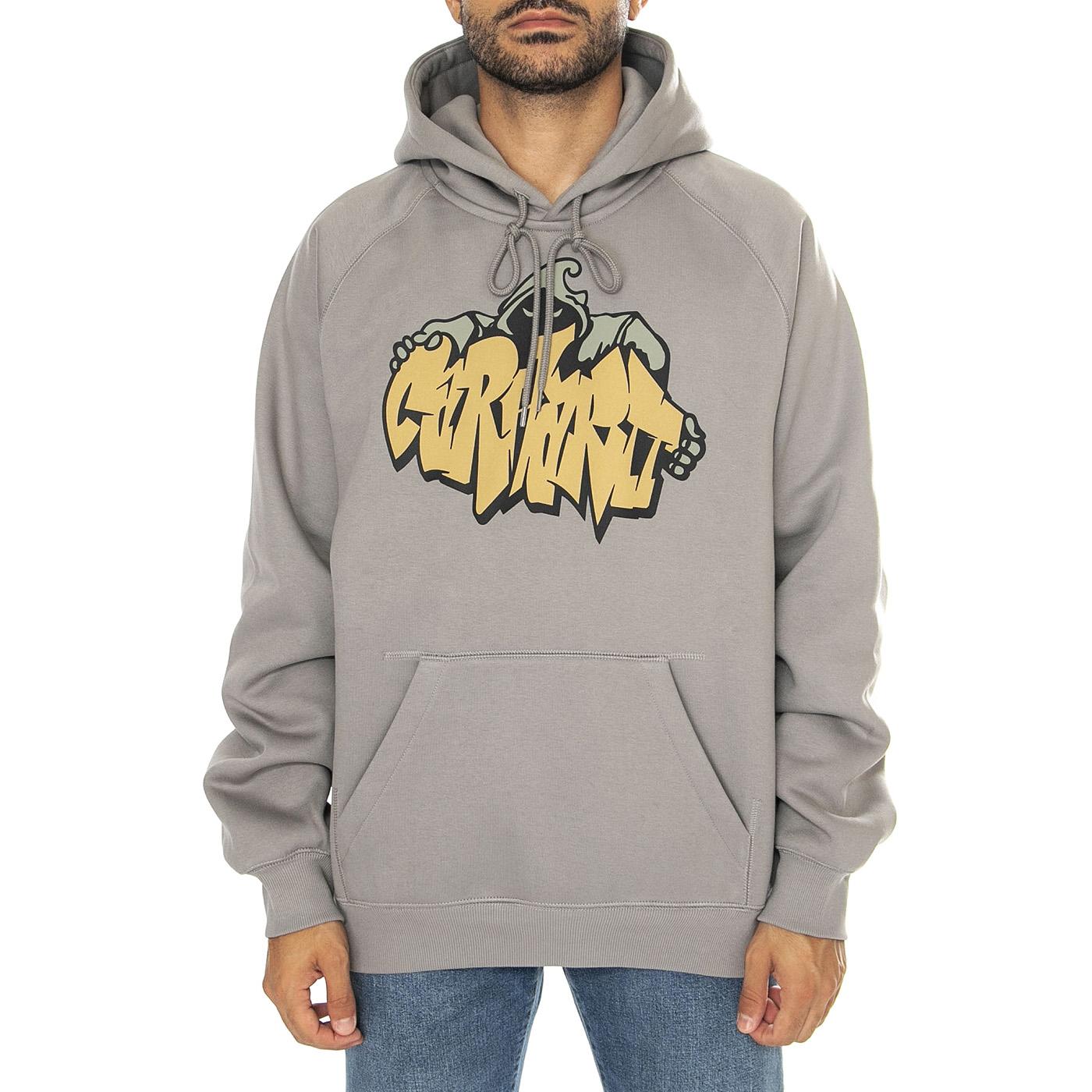 Hooded Yute Sweat Misty Grey - Felpa con Cappuccio Uomo Grigia I033937.29KXX  CARHARTT WIP 