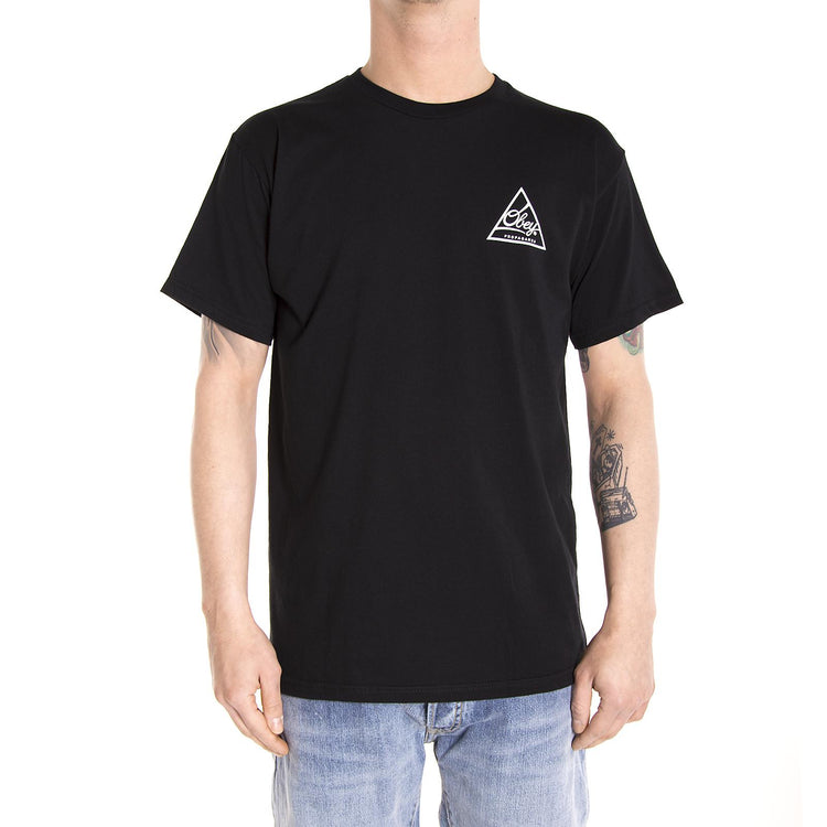 NEXT ROUND 2 PREMIUM S/S TEE BLACK / WHITE 165361005-BKWT  OBEY 