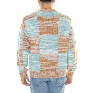 Dominic Sweater Catechu Wood Multi - Maglione Girocollo Uomo Multicolore 151000076-CTU  OBEY 